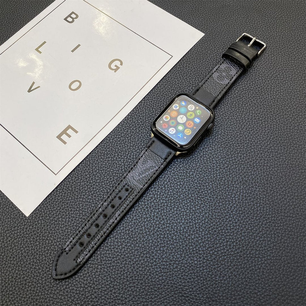 APPLE WATCH STRAP STITCHING MONOGRAM LEATHER