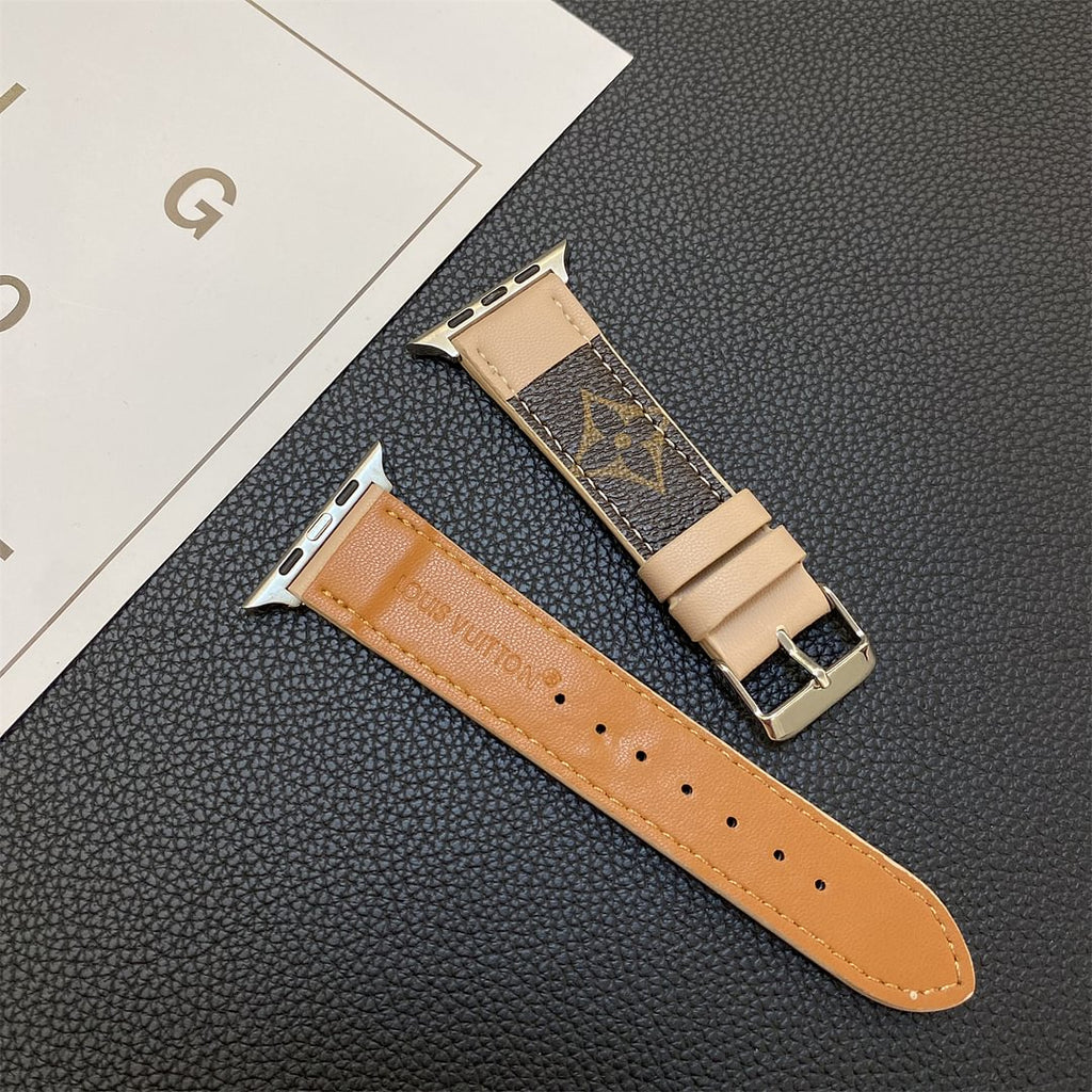 APPLE WATCH STRAP STITCHING MONOGRAM LEATHER