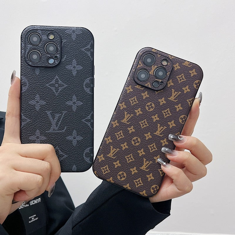 Lou Classic Color Leather iPhone Case