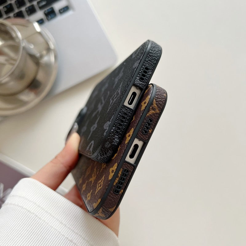 Lou Classic Color Leather iPhone Case