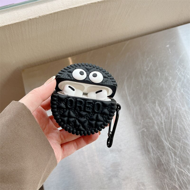 Cute 3D Oreo 'Chocolate Cookie' Premium AirPods Case Shock Proof Cover