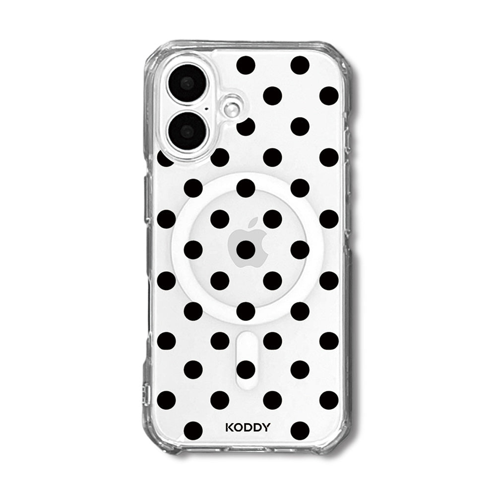 Black Polka Dot Bold Phone Case