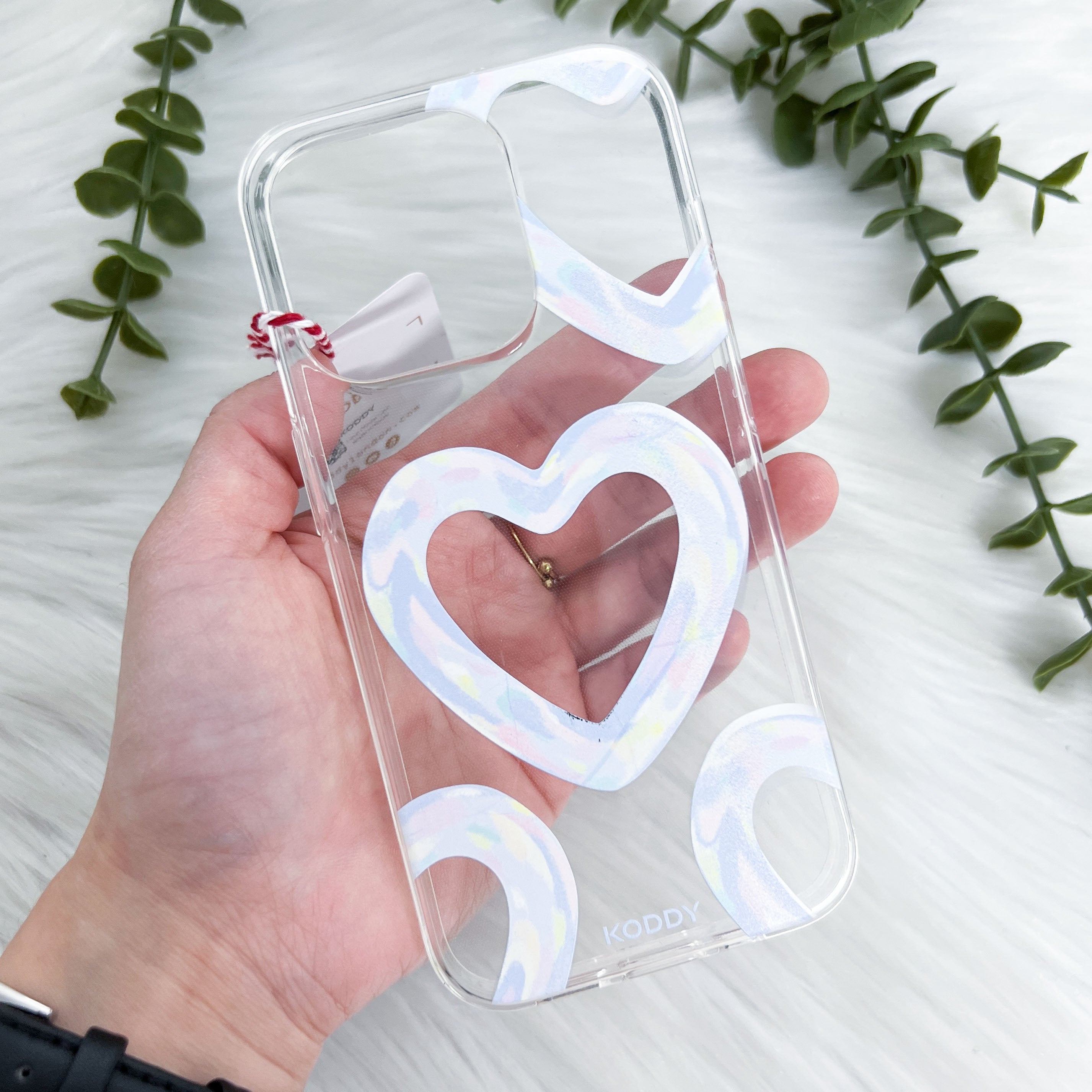 Blue Bubble Pattern Hearts Phone Case