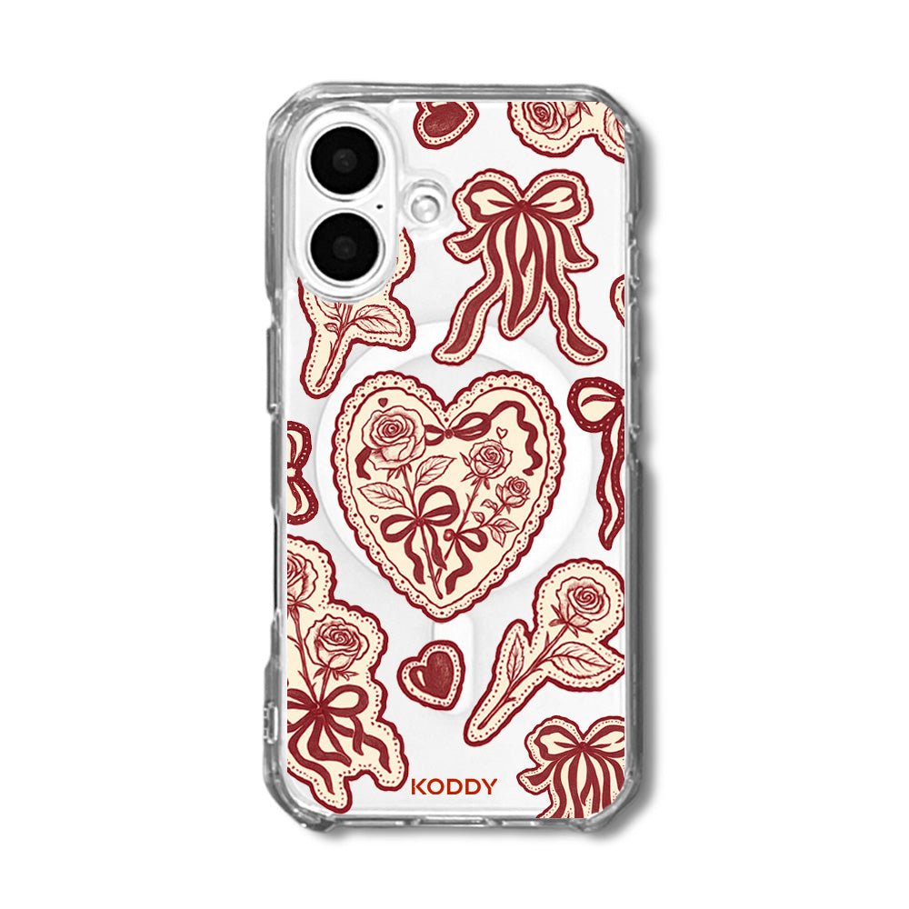 Burgundy Lace Phone Case