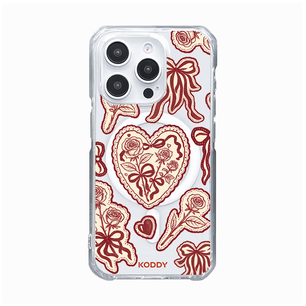 Burgundy Lace Phone Case
