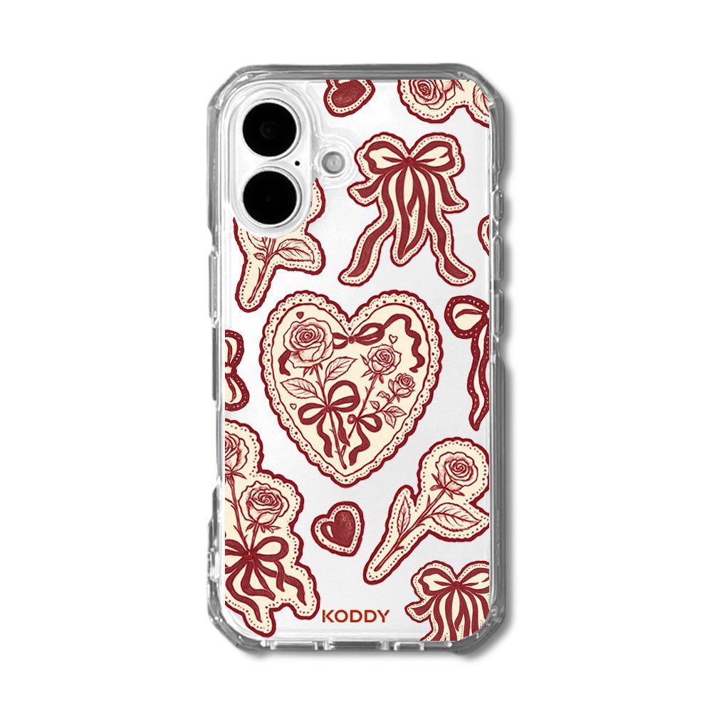 Burgundy Lace Phone Case
