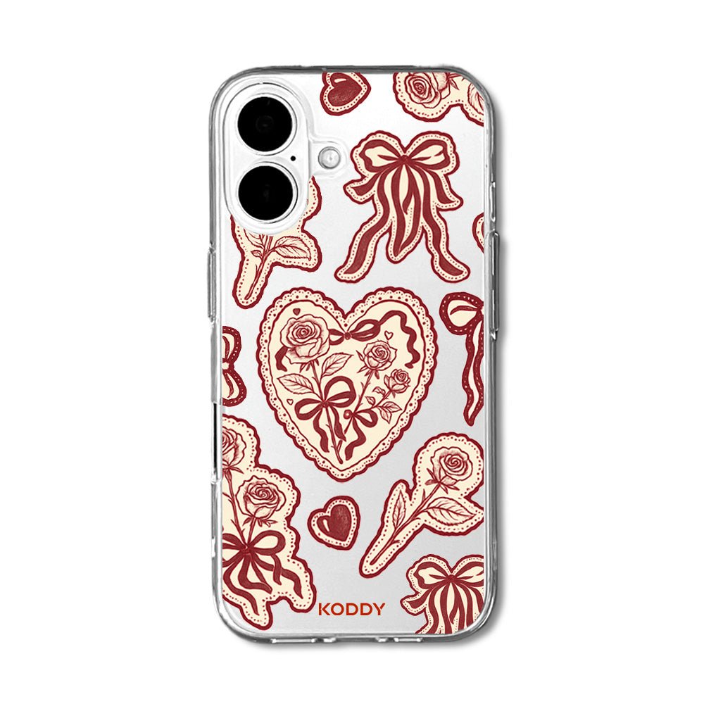 Burgundy Lace Phone Case