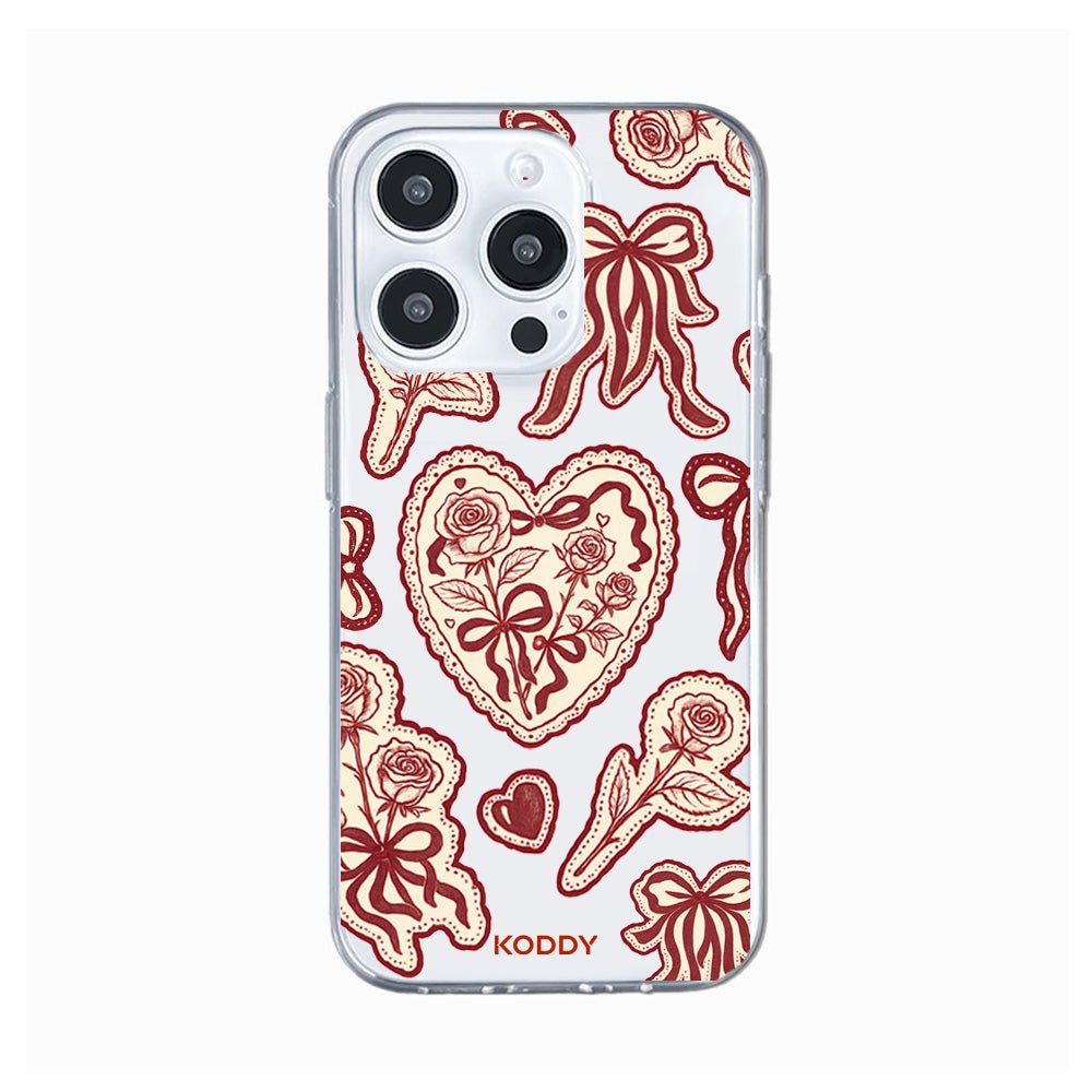 Burgundy Lace Phone Case
