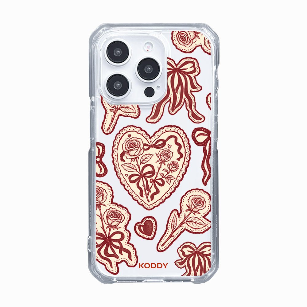 Burgundy Lace Phone Case