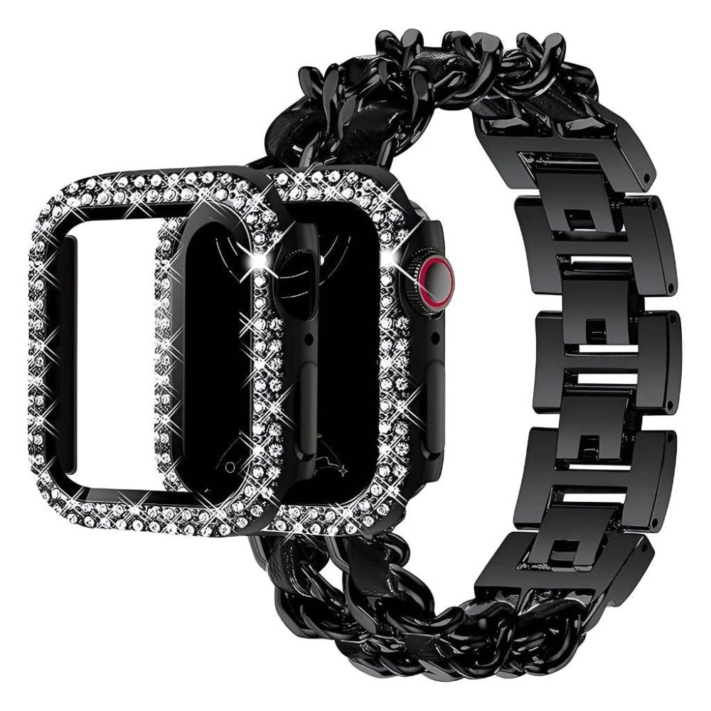 Carpe Luxury Steel Leather Band + Case