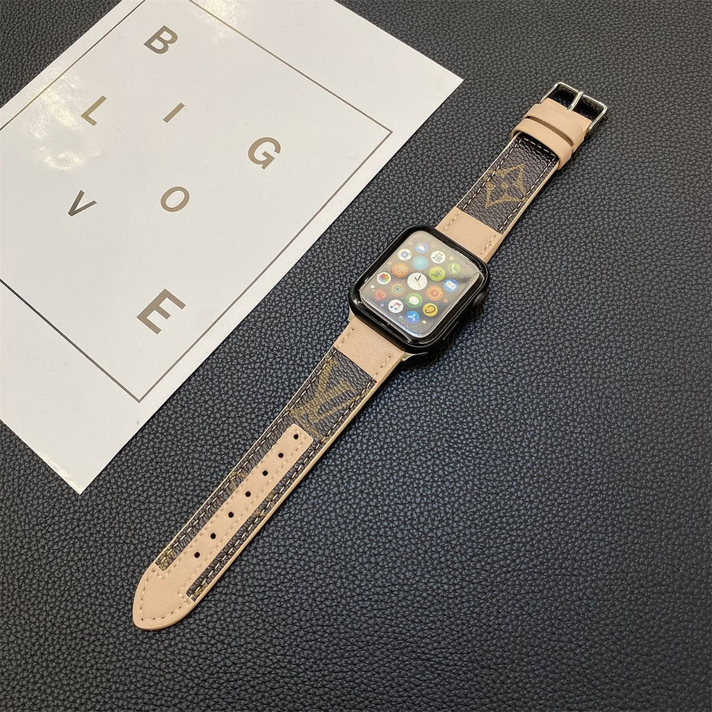 APPLE WATCH STRAP STITCHING MONOGRAM LEATHER