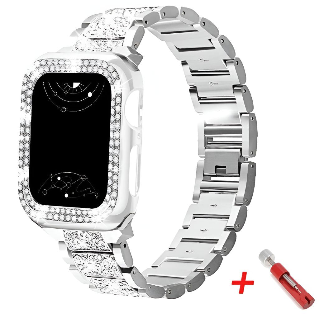 Glam Stainless Steel Band With Case