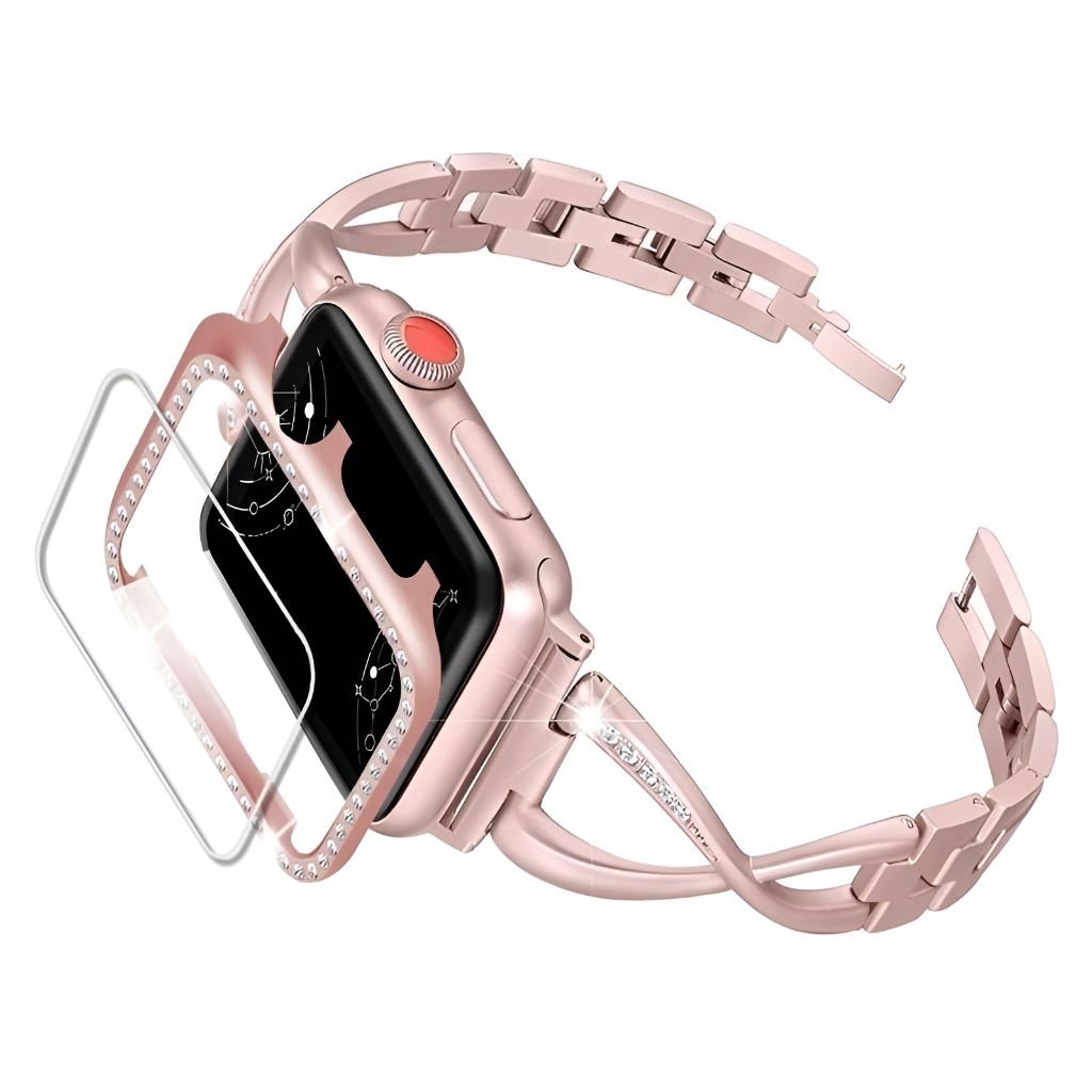 Isabella Luxury Diamond Metal Band + Case