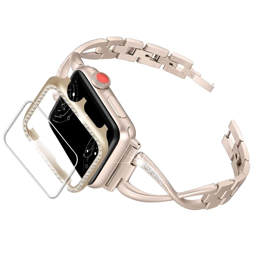 Isabella Luxury Diamond Metal Band + Case