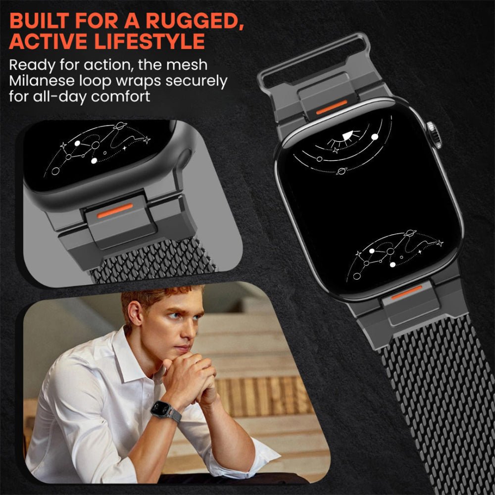 Noceo Magnetic Milanese Steel Band