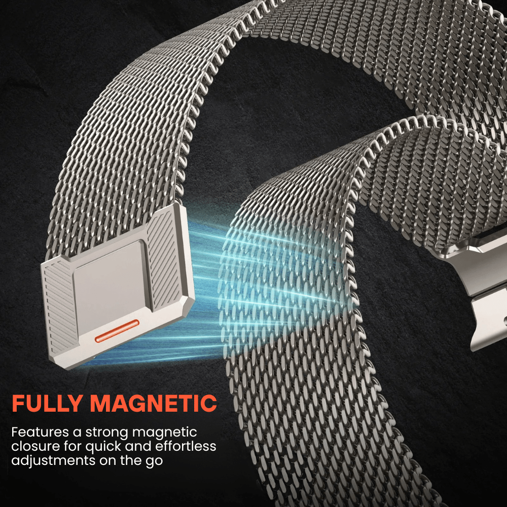 Noceo Magnetic Milanese Steel Band