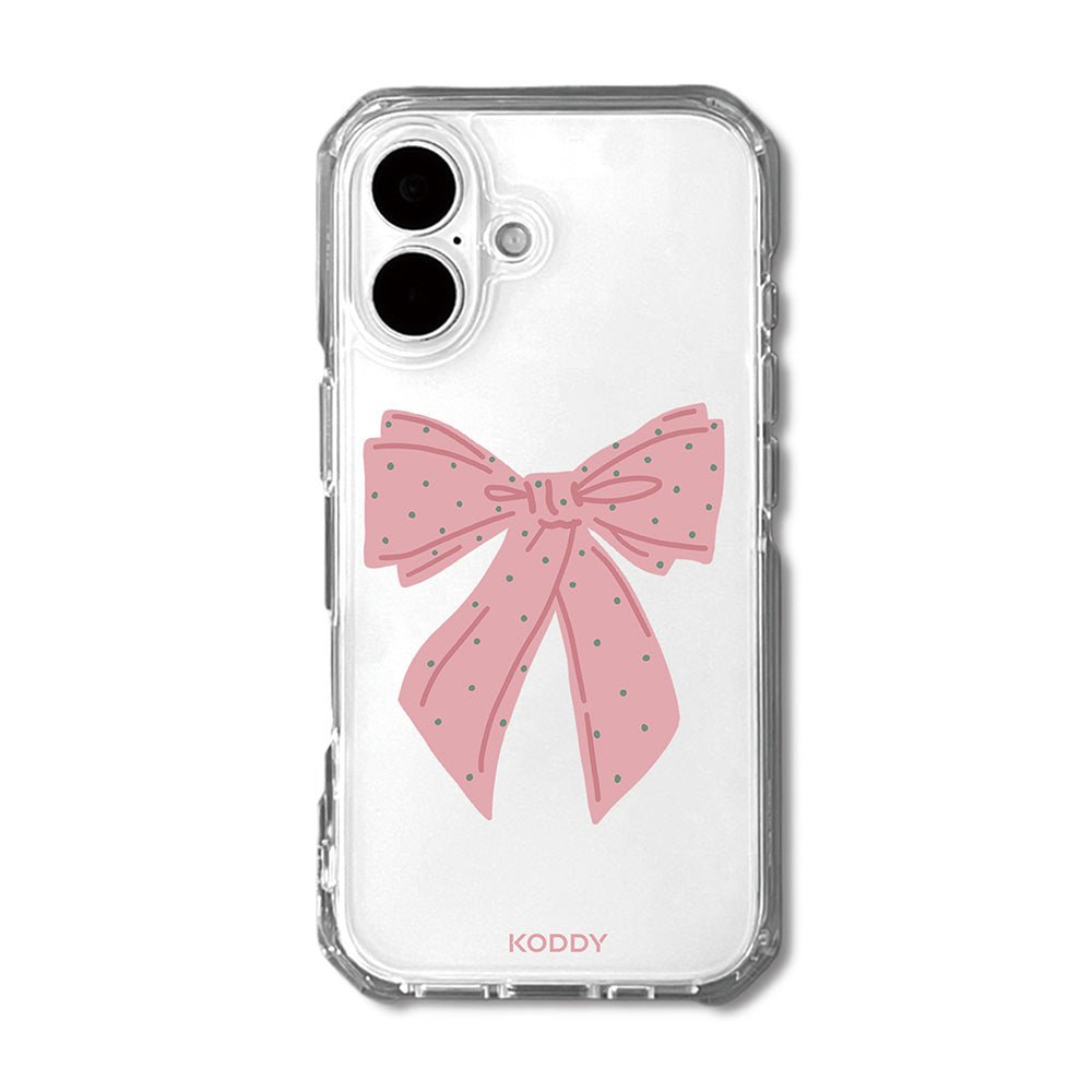 Polka Dot Pink Ribbon Phone Case