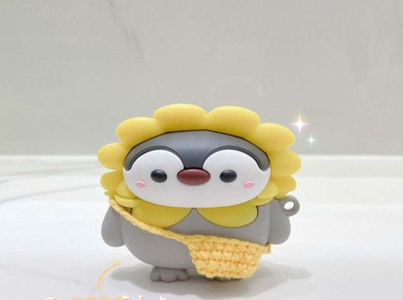 Penguin 'Sunflower Beanie with Bag' Premium AirPods Pro Case Shock Proof Cover