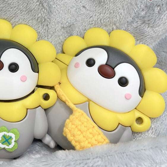 Penguin 'Sunflower Beanie with Bag' Premium AirPods Pro Case Shock Proof Cover
