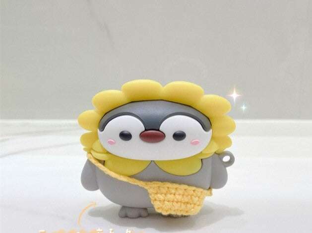 Penguin 'Sunflower Beanie with Bag' Premium AirPods Pro Case Shock Proof Cover
