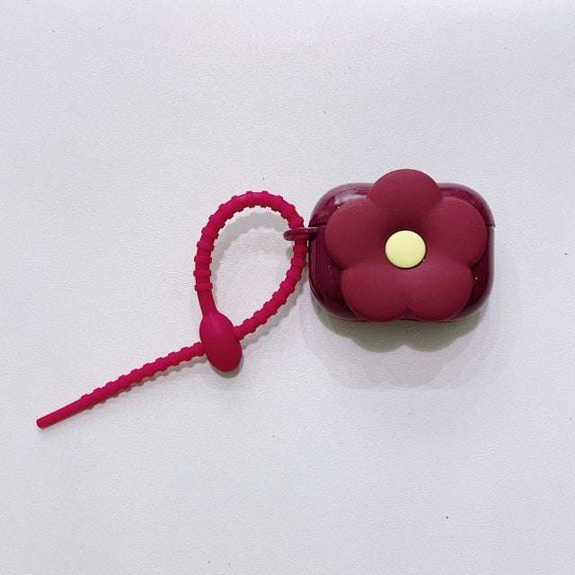 Forget-Me-Not Flower Hand Strap AirPods Pro Case Shock Proof Cover