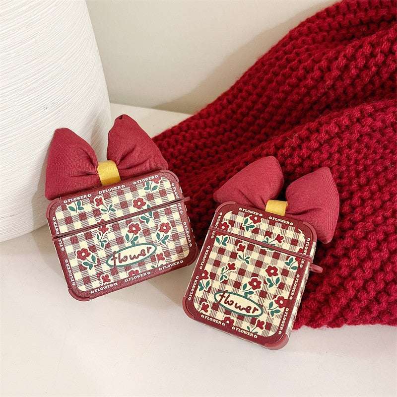 Lattice Bow 'Little Safflower' Premium AirPods Pro Case Shock Proof Cover