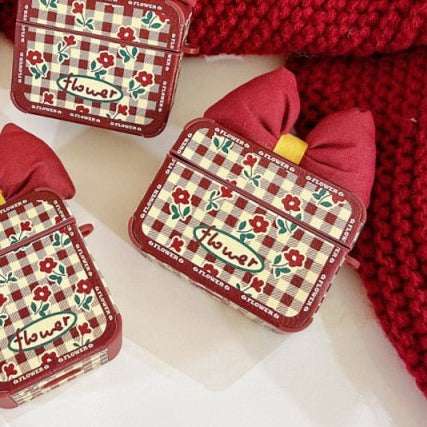 Lattice Bow 'Little Safflower' Premium AirPods Pro Case Shock Proof Cover