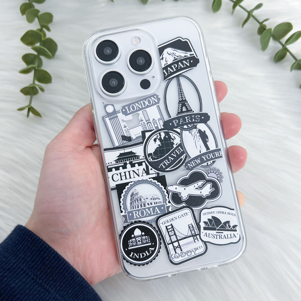 World Travel Stickers Phone Case