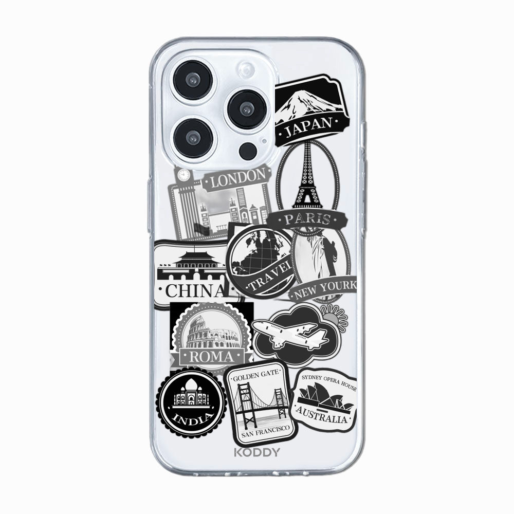 World Travel Stickers Phone Case
