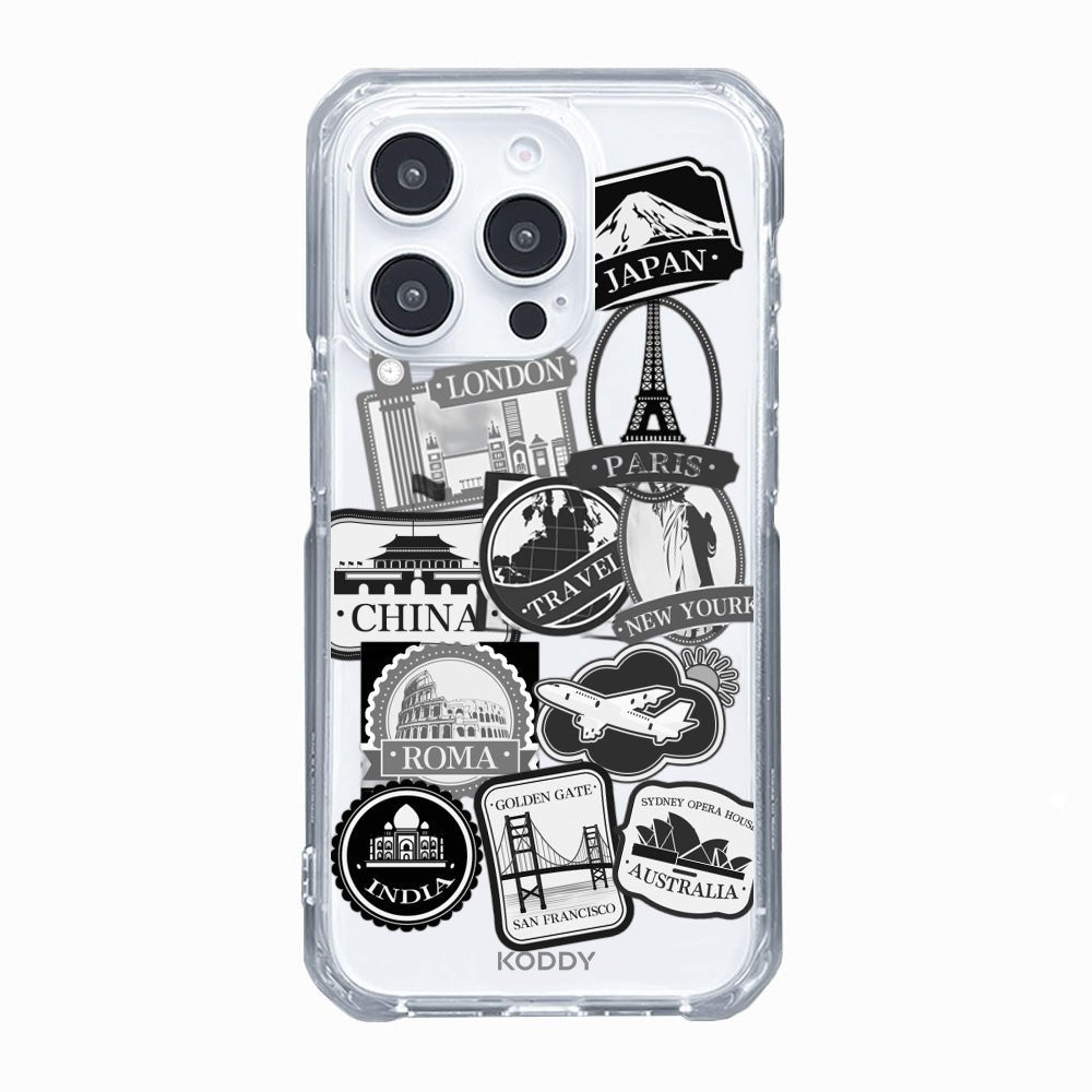 World Travel Stickers Phone Case