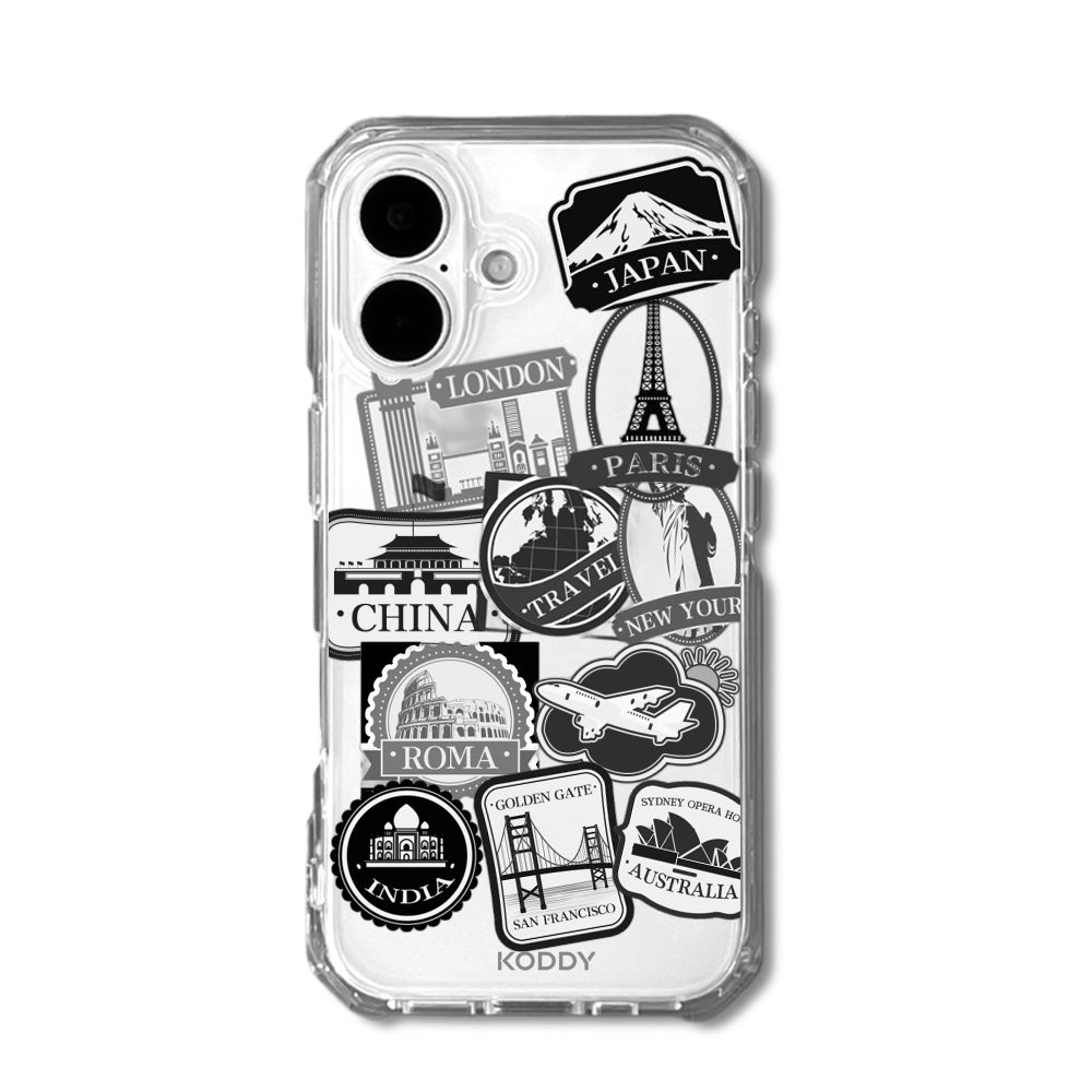 World Travel Stickers Phone Case
