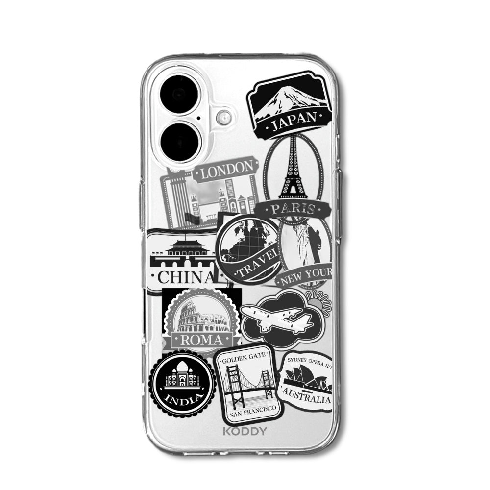 World Travel Stickers Phone Case