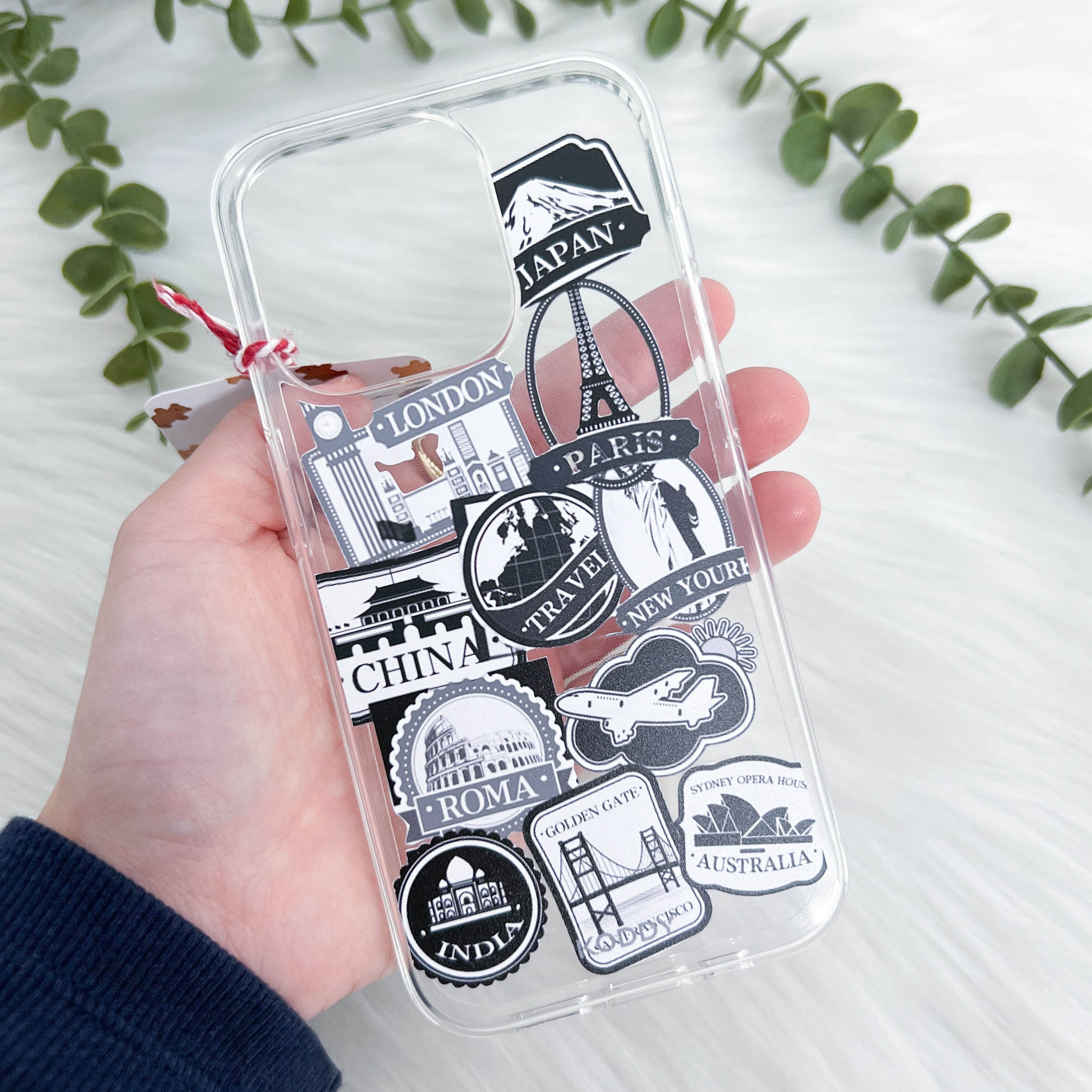 World Travel Stickers Phone Case